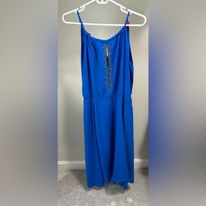 RED Saks Fifth Avenue blue dress, size M
